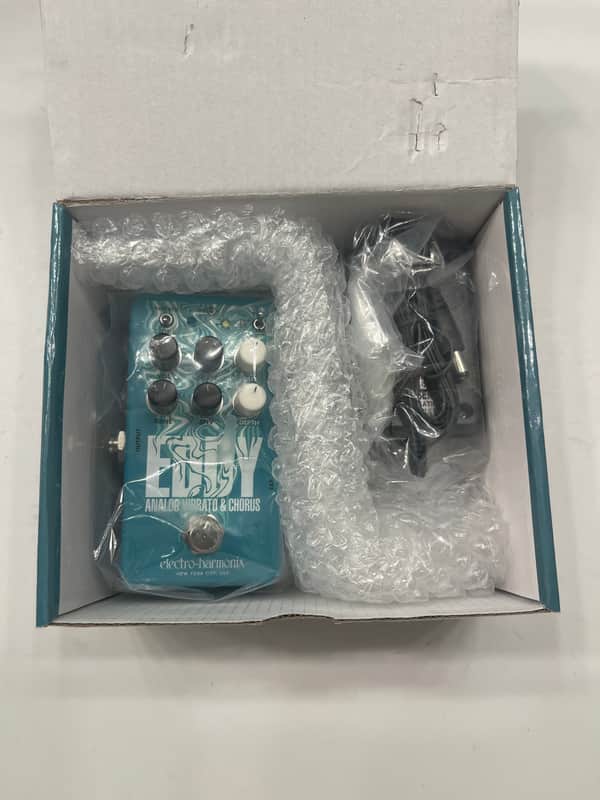 Electro Harmonix Eddy Analog Chorus & Vibrato Guitar Effect Pedal + Box & PSU image 1