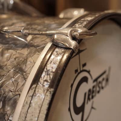 Gretsch 12/14/20/5.5x14" Round Badge Drum Set - 1960's Black Diamond Pearl image 5