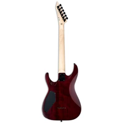 ESP LTD MH-200QM NT - Roasted Jatoba Fingerboard, See Thru Black Cherry image 2