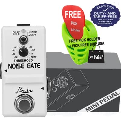 Rowin Noise Gate Nano Guitar Effect Pedal 2 Modes Hard/Soft True Bypass, FREE PICKS + HOLDER+ FREE SHIP USA image 5