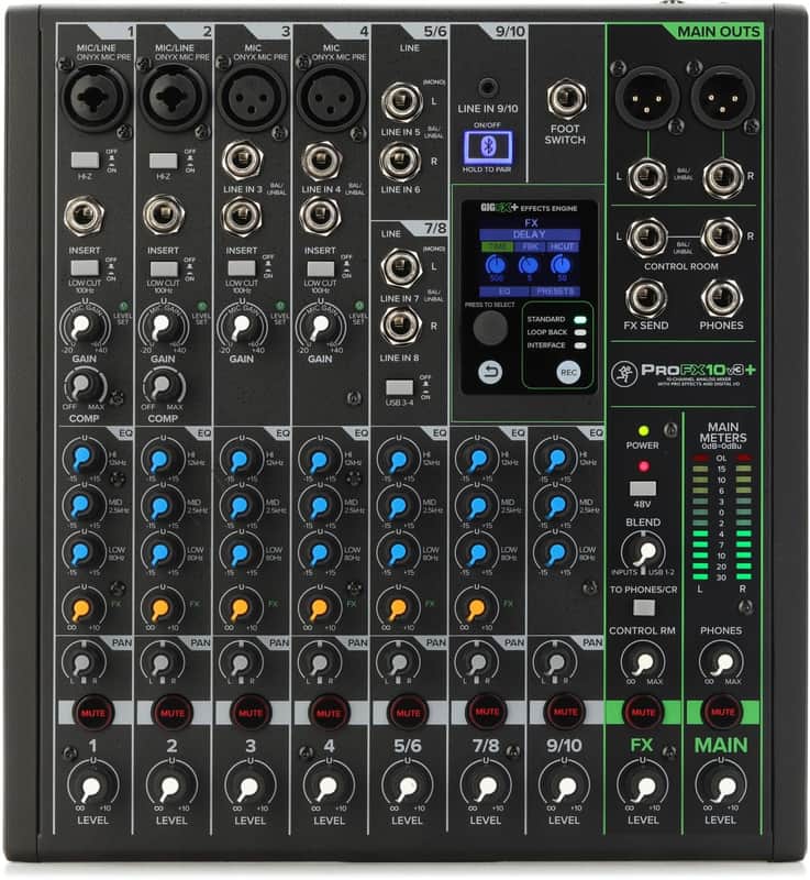 Mackie ProFX10v3+ 10-channel Mixer with USB and Enhanced Effects image 1