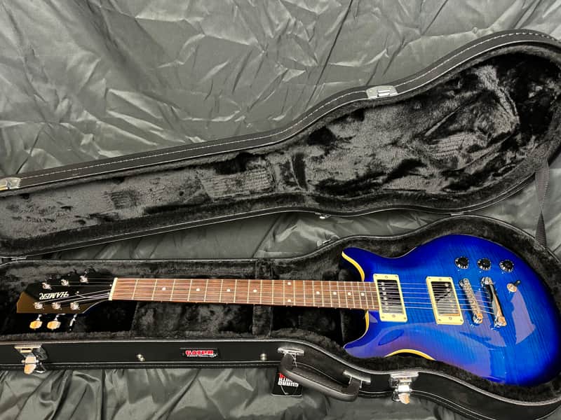 Hamer Blue Burst Double Cut - Blue Burst image 1