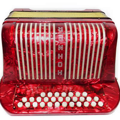 Close to New! Hohner Club llB Diatonic Squeezebox, German Button Accordion, Straps 2052, High Quality Harmonica, Amazing sound! image 7