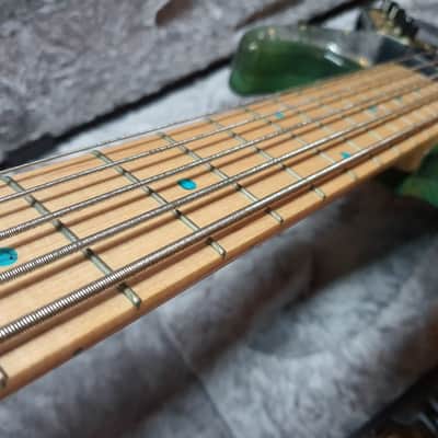 2018 Bacchus Exotic Wood Custom Woodline 517 Japan Handmade Series 5 String Bass image 7
