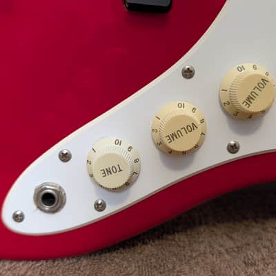 Fender  Squier Loaded Jazz Body / 1994 Black Label / Torino Red / Rare USA Body image 4