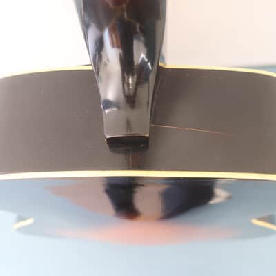 Vintage 1960s Unknown Maker Possibly Premier Kalamazoo Gibson Harmony Archtop Acoustic Guitar Circa Rare Geib & Schaeffer Lifton Sausage Handle Case Restoration Project image 17
