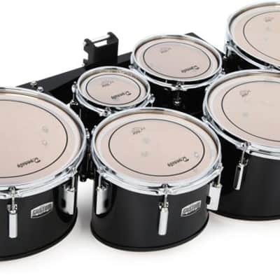 Dynasty Custom Elite Multi-Tenor Marching Drums  Sextet - Black image 2