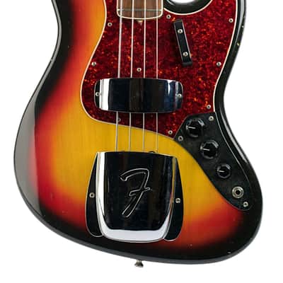 1969 Fender Jazz Bass 3-Color Sunburst #232062 image 3