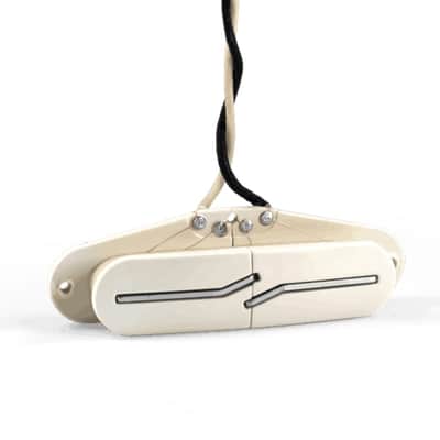 Fralin Split Blade Strat High Output Bridge Pickup - Parchment image 1