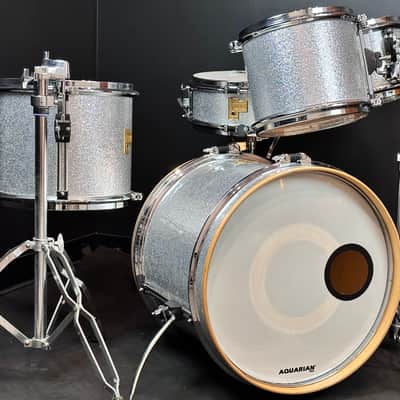 Arbiter 20/10/12/14/5.5x14" Advanced Tuning Drum Set - Silver Sparkle image 2