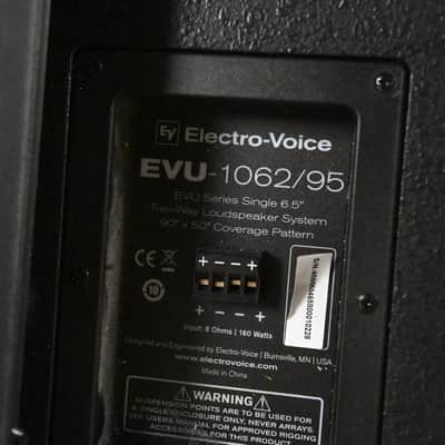 Electro-Voice (EV) EVU-1062/95 6.5" 2-Way Passive Loudspeaker (PAIR) CG012EJ image 9
