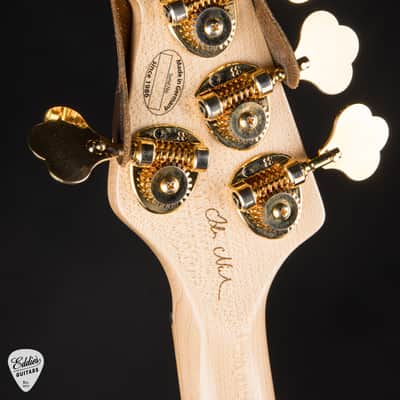 Sandberg Limited Edition California V-TM Ida Nielsen Signature 5-String - Strawberry Milkshake image 8