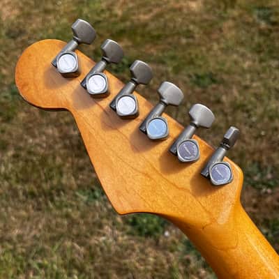 ULTRA RARE 1978 Greco ORDER MADE (Racing Stripe + Blue Metallic Sparkle) SE-600 Super Sounds S-Style ... CUSTOM SHOP Maxon "EXCEL" (1962-1964 Pre-CBS REPLICA Single Coil CLONE pickups) + GIGBAG image 8