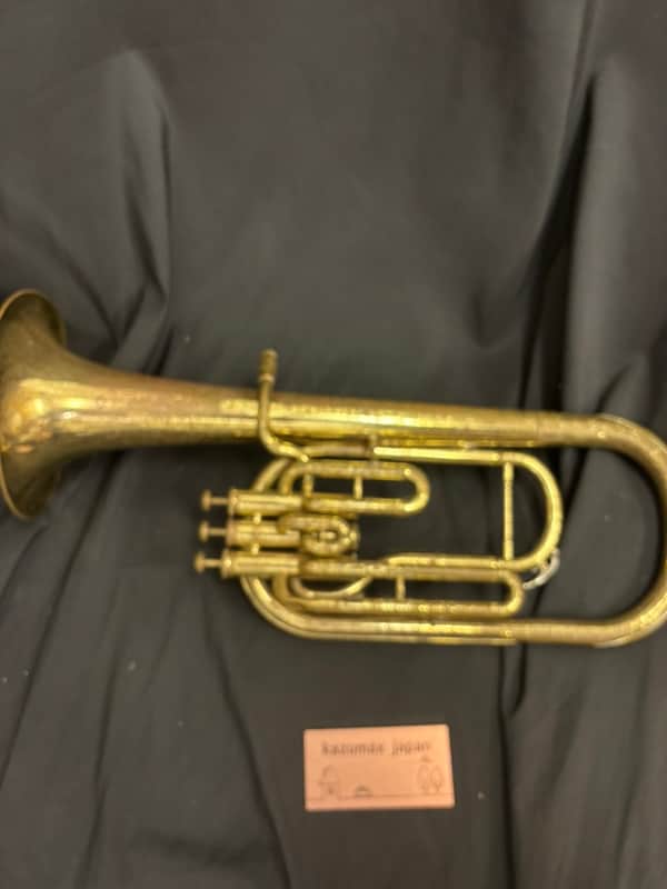Yamaha YAH-201 Eb Alto Horn 3 Piston Vintage Brass Instrument Untested image 1