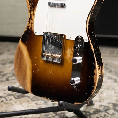 Fender Custom Shop Limited Edition 1950 Double Esquire Electric Guitar - Wide Fade 2-Color Sunburst with Hardshell Case - Used image 4