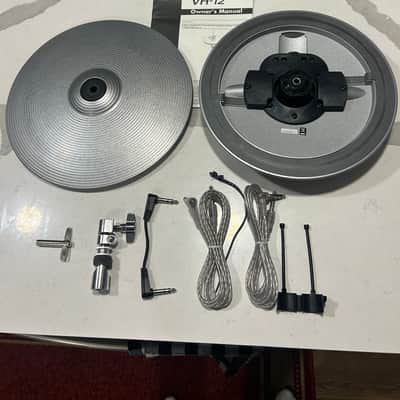 Roland Hi Hat cymbal set with cables - Silver metallic image 5