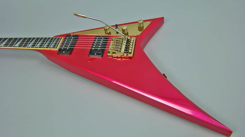 Jackson Randy Rhoads Flying V 1984 Hot Pink Metal Flake | Reverb