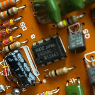 Boss SD-1 Super OverDrive NEC C4558C (Black Label) 1981 - 1988 - Yellow image 15