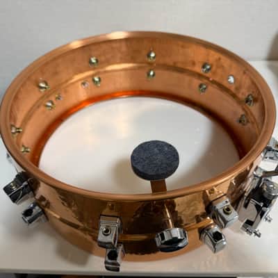 Yamaha Roy Haynes Signature 14x5.5" Hammered Copper Snare Drum image 15