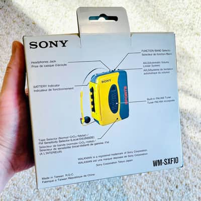[Rare Full Set] Sony WM-SXF10 Walkman Cassette Player, Mint Yellow, Working ! image 17