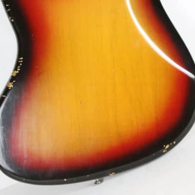 1969 Vintage Fender Jazz Bass Alder 4-Bolt Sunburst BODY ~Original Finish~ 1960s USA Early-CBS image 6