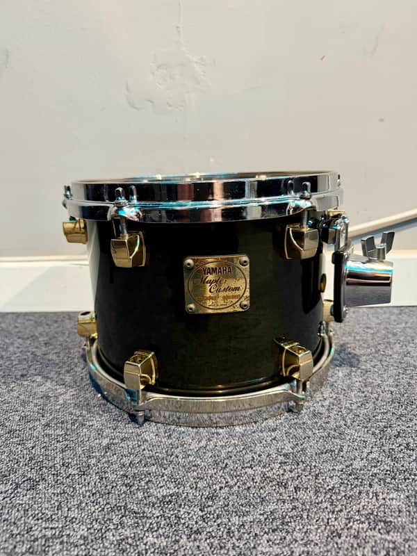 Yamaha Maple Custom Tom 10"x8" - Transparent Black // Black Maple image 1