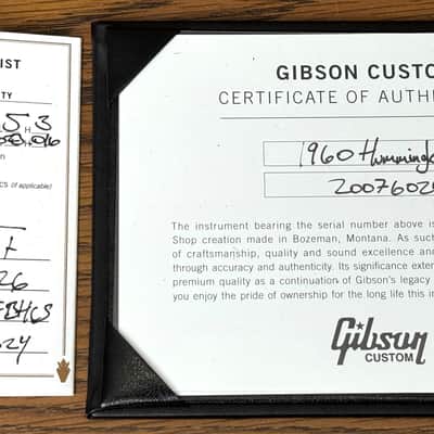 2026 Gibson 1960 Hummingbird Fixed Bridge VOS Heritage Cherry Sunburst OHSC COA image 16