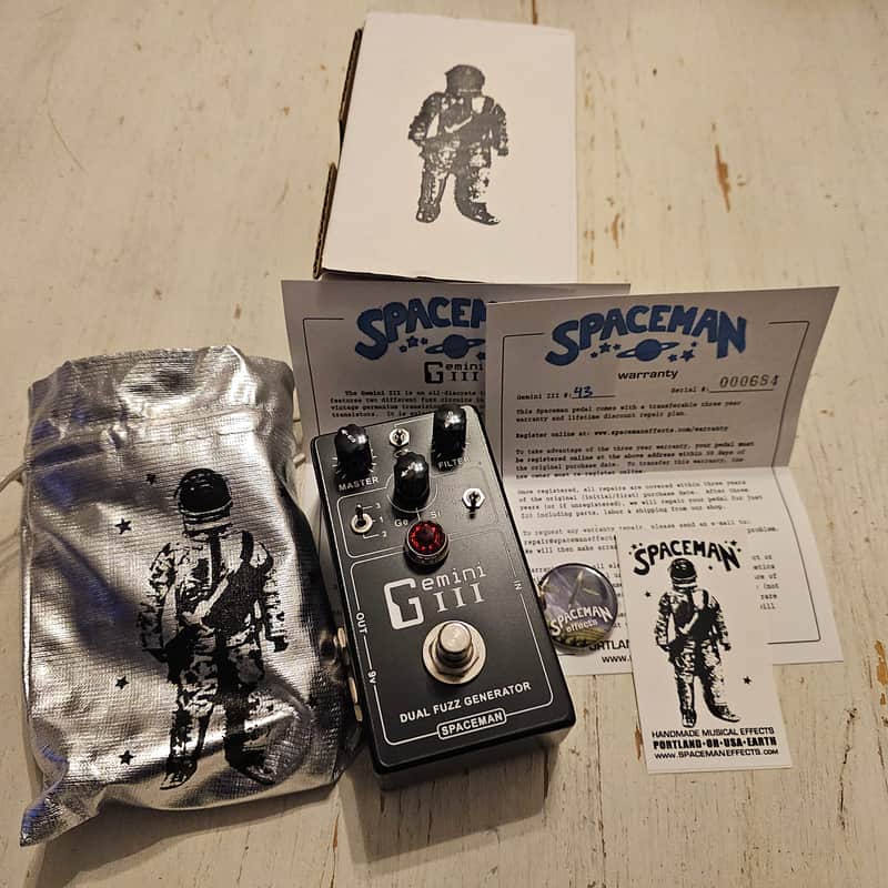 Spaceman Gemini lll 3 Distortion Overdrive Fuzz Booster Box Ect image 1
