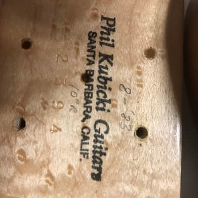 Philip Kubicki Custom Jazz Fretless 1984 natural image 7
