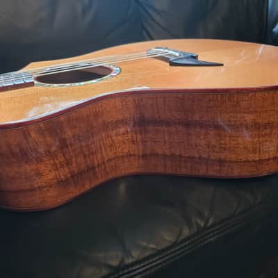 Breedlove C2/k | 1996 Serial No. 96-175 | 100 Cedar & Flamed Koa | Signed Steve Henderson image 10