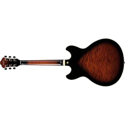 Ibanez AS93QMSPDBS Artcore Expressionist Semi-Hollow Guitar - Dark Brown Sunburst image 6