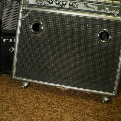 Vintage Kustom Charger 200 Watt Guitar Amp Padded Silver image 5