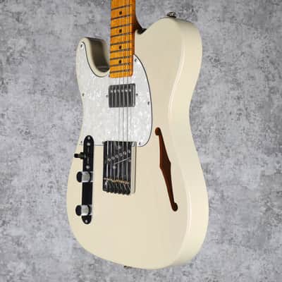 G&L ASAT Classic Bluesboy Semi-Hollow Blonde Left-Handed image 4