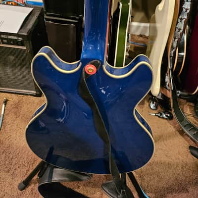D'Angelico Excel DC Shoreline Semi-Hollow with Bigsby 2010s - Indigo image 7