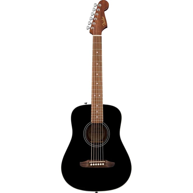 Fender California Standard Redondo Mini with Bag, Spruce Top, Black image 1