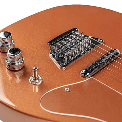 Silvertone - 1303 CM Single Cut Bolt-on Lipstic Pickups image 5