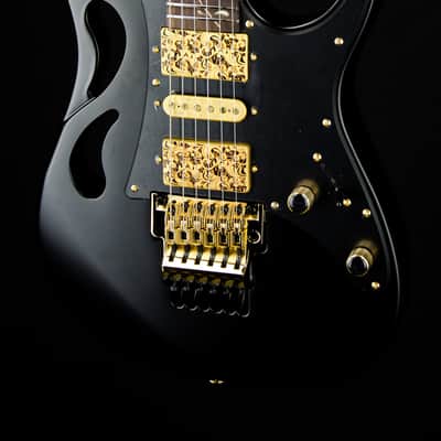 Ibanez Steve Vai Signature PIA3761 Electric Guitar - Onyx Black Surreal Black Dual Fade Gloss image 11