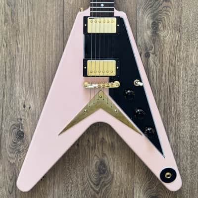 2023 Gibson Custom Shop 1958 Reissue Flying V Shell Pink Gibson Garage Exclusive image 1