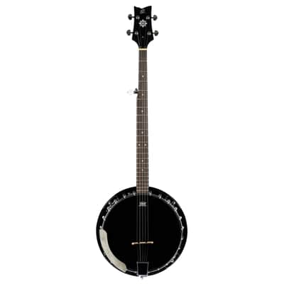 Ortega OBJ250-SBK Raven Series Mahogany Neck 5-String Resonator Banjo w/Gig Bag image 4