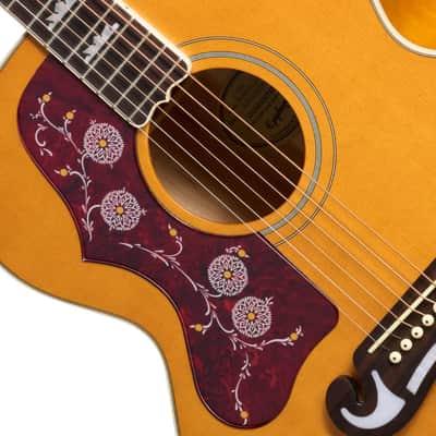 Epiphone J-200 Studio Left-Handed Acoustic-Electric Guitar - Natural image 4