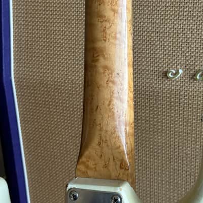 Haar S Old Headstock Birdseye Neck Olympic White Aged image 10