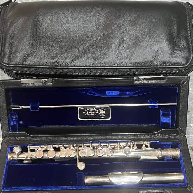 Haynes Piccolo Flute co boston mass 1979 - Sterling Silver Bild 1