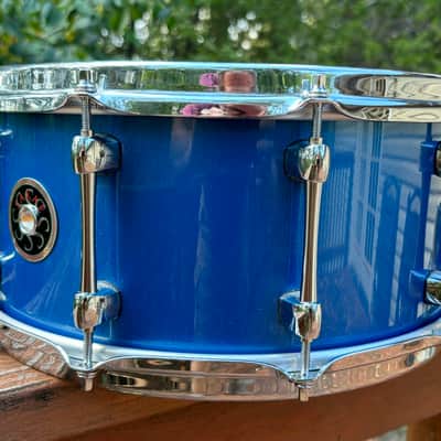 Sakae SD1465MA 14x6.5" Maple Snare Drum in Sonic Blue image 3