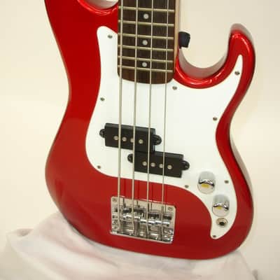 Samick by Greg Bennett Corsair MCR-1 Mini Bass Guitar, Metallic Red image 3