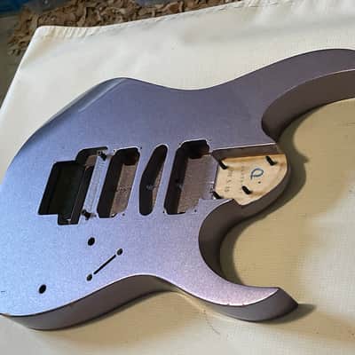 2000 Japan Ibanez RG470 Metallic Purple Basswood Guitar Body Floyd Ready (Finish Chips) image 2