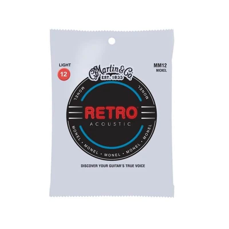Martin MM12 Retro Monel Wound Guitar Strings, 12-54 Light image 1