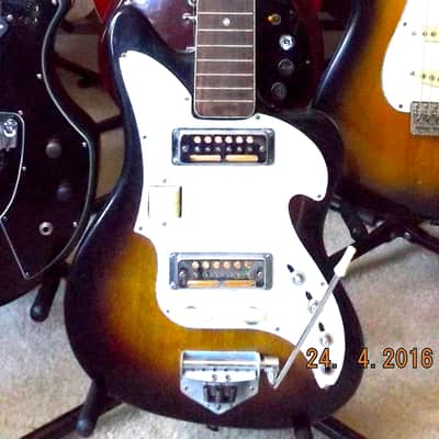 Final Reduction! Zenon - 2 Ry Cooder Gold Foil Pickups guitar 1966 Tobacco Sunburst image 1