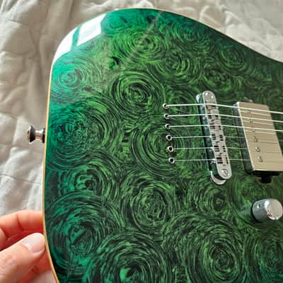 ESP USA Custom Shop M-I M-1 NTB TOM NT 2021 - Lime burst marble swirl image 16