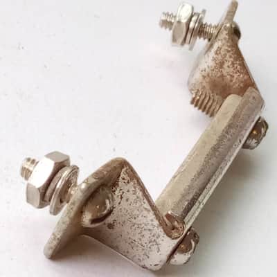 Ludwig WFL P32 Butt Plate Snare Drum Hardware Nickel Plated Vintage50s USA 2 1/4 image 2