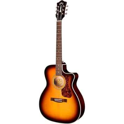 Guild OM-140CE Westerly Collection Orchestra Acoustic-Electric Guitar Antique Burst image 6